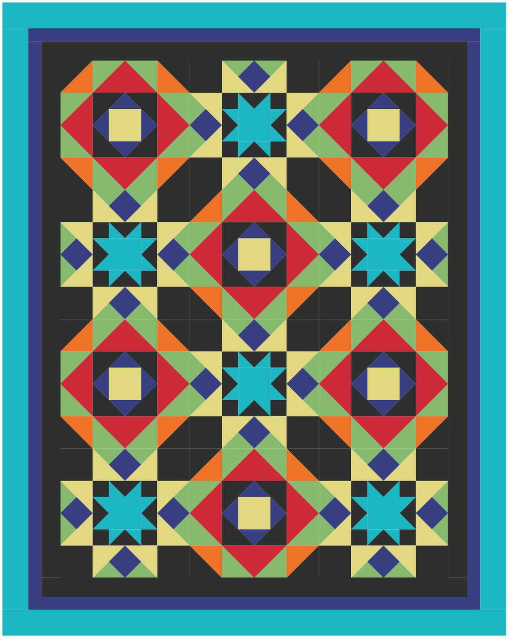 BL248 Coffee Break Quilt fabric KIT MEDIUM