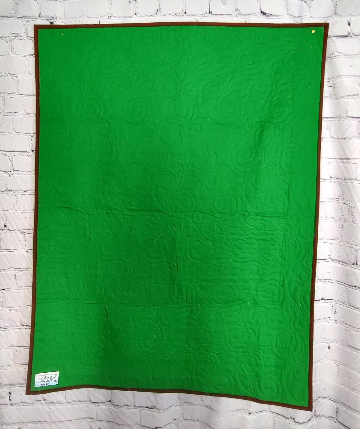 Coffee Wind Modern lap quilt