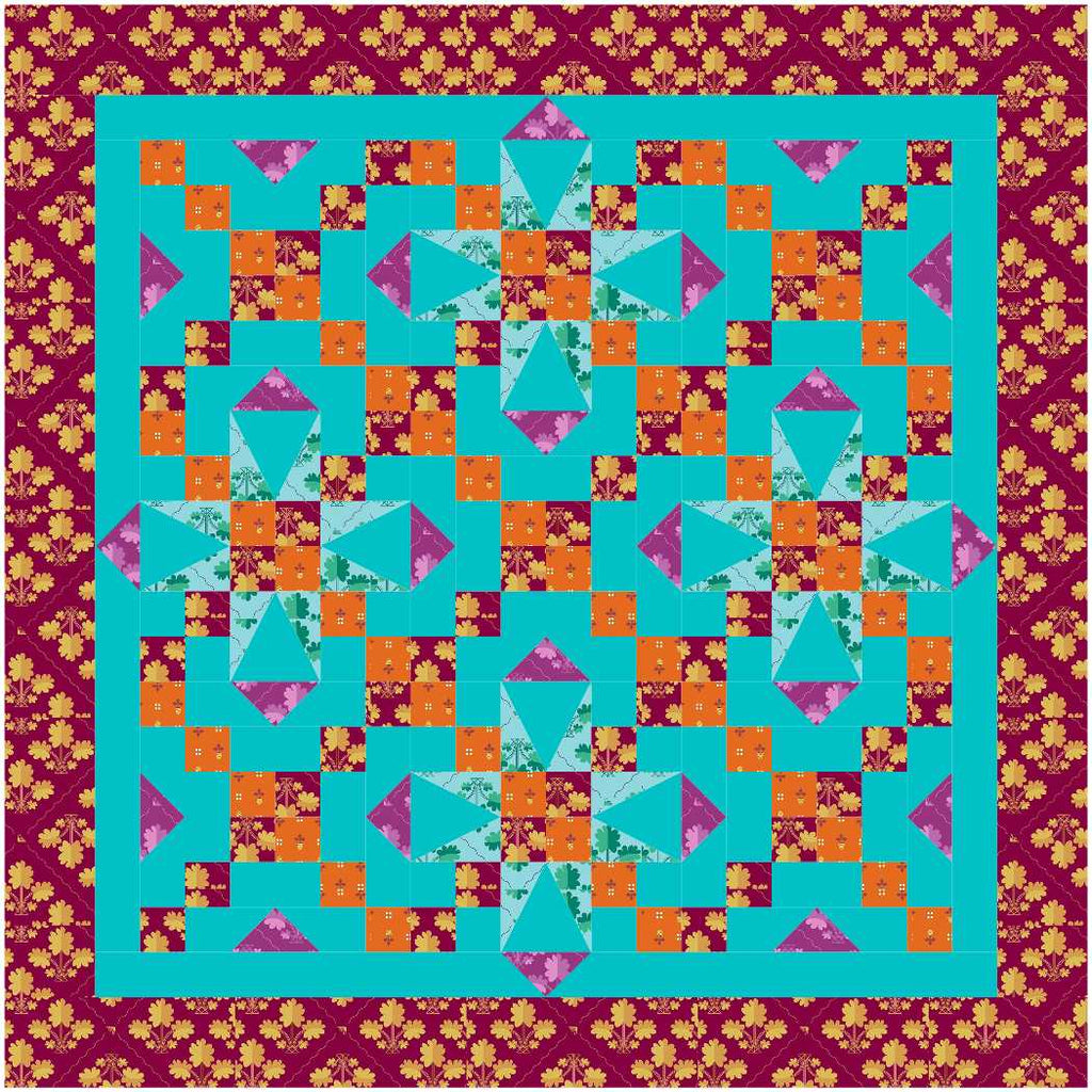BL281 Cookie Crumbles quilt KIT MEDIUM Norahs garden