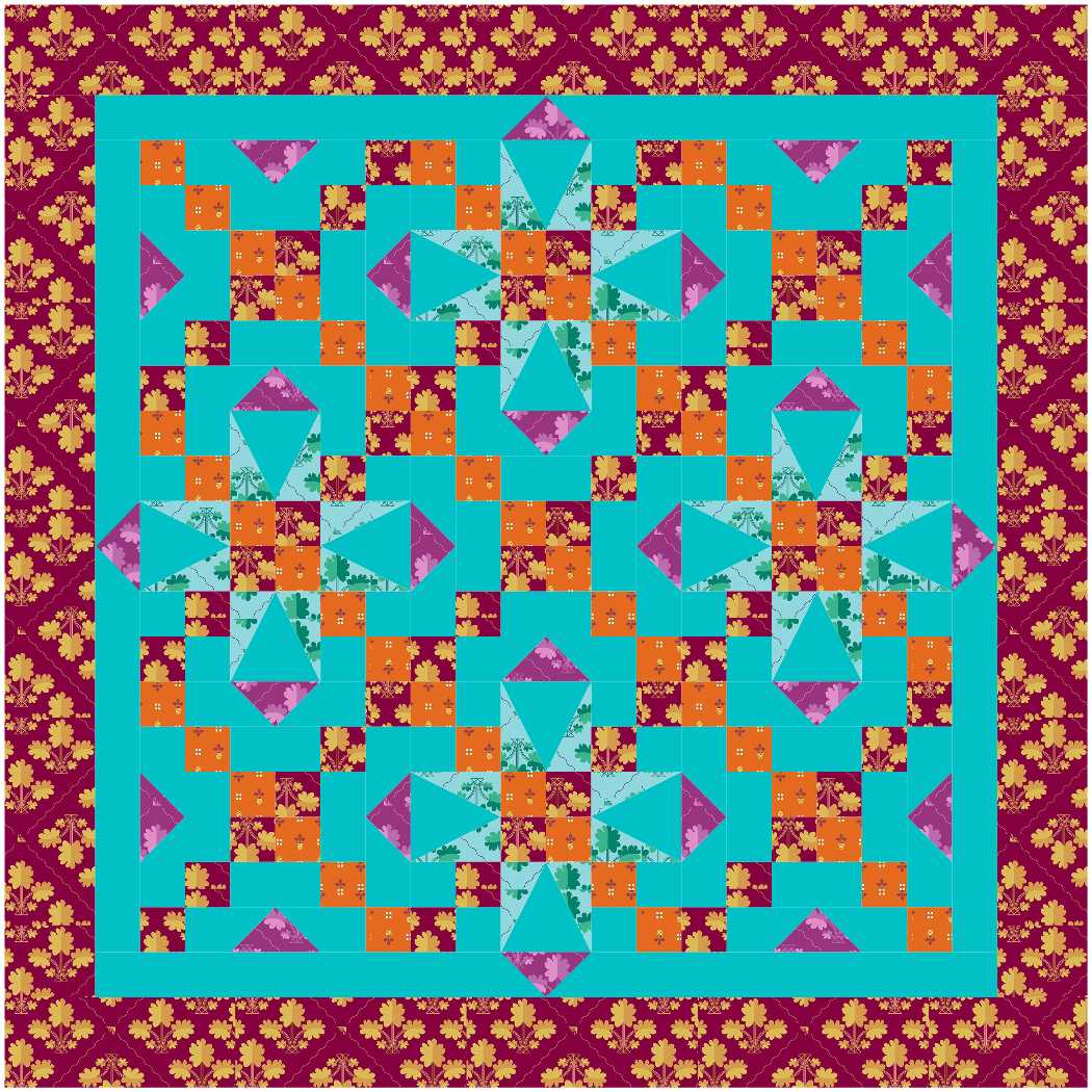 BL281 Cookie Crumbles quilt KIT MEDIUM Norahs garden