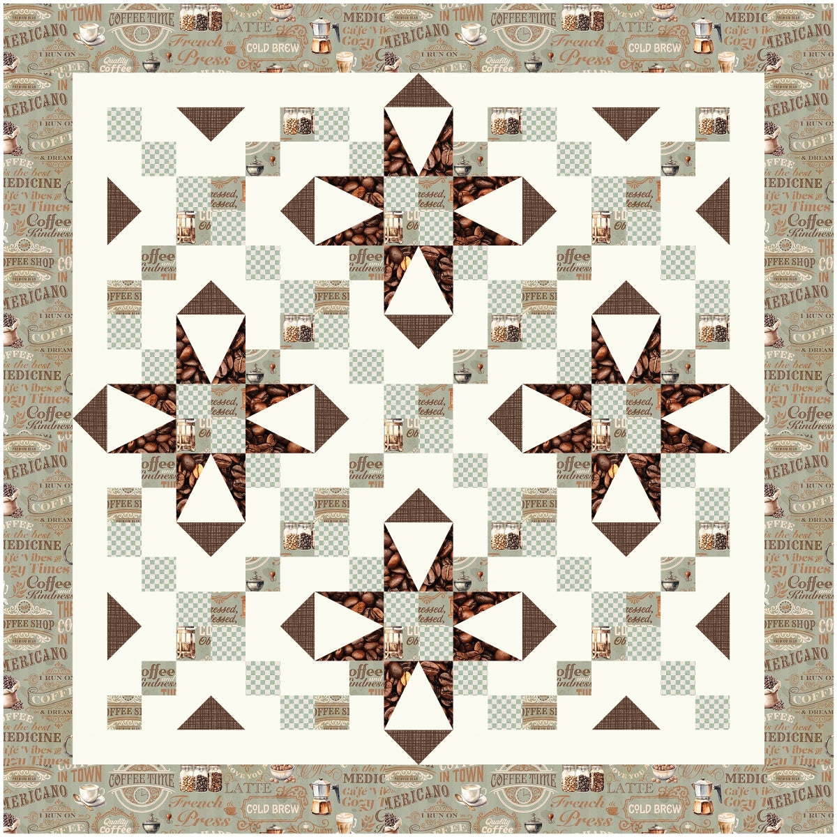 BL281 Cookie Crumbles Quilt Kit 3 sizes