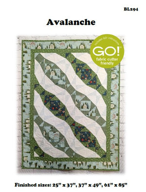 BL294 Avalanche Quilt Pattern Accuquilt friendly 3 sizes