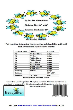 BL126 Crazy Daisy EASY quilt pattern half yard of 8 fabrics plus background strip piecing RETIRING