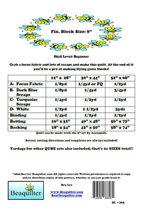 BL265 Dance Mode Quilt pattern 3 sizes SCRAPPY