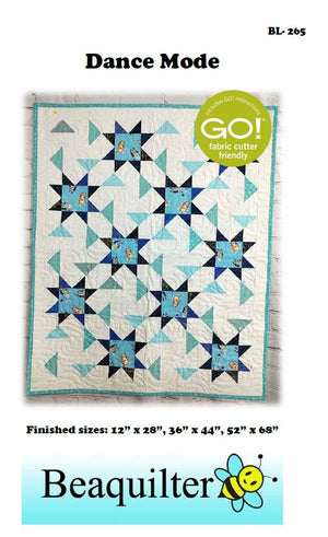 BL265 Dance Mode Quilt pattern 3 sizes SCRAPPY