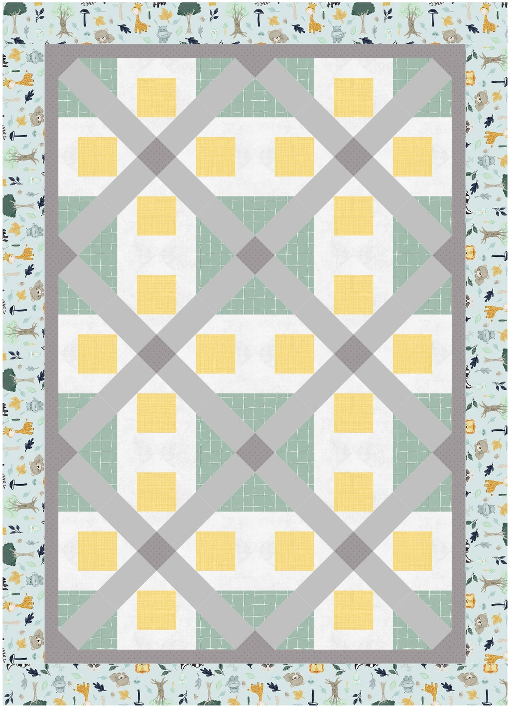 BL160 Eve Accuquilt friendly Quilt Pattern, rotary cutting instructions also included