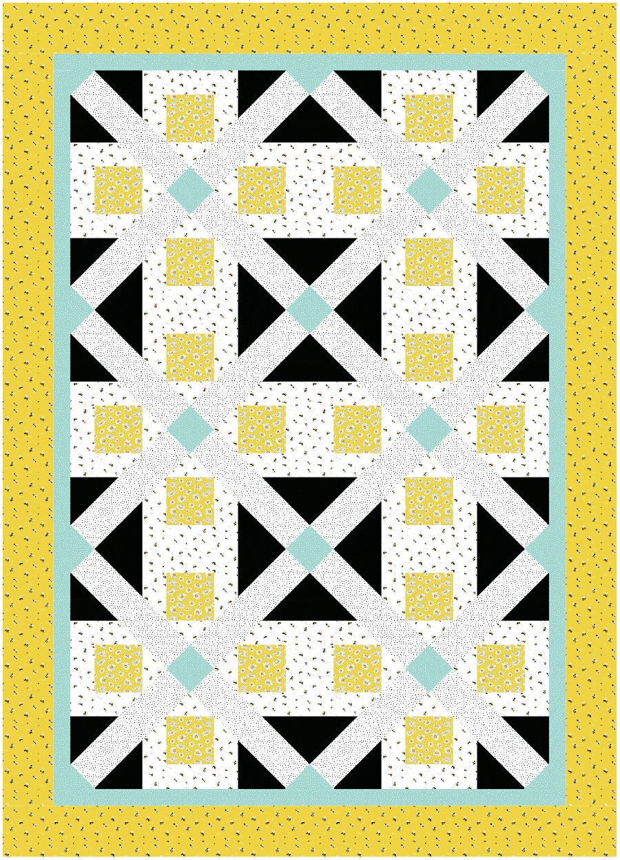 BL160 Eve Accuquilt friendly Quilt Pattern, rotary cutting instructions also included