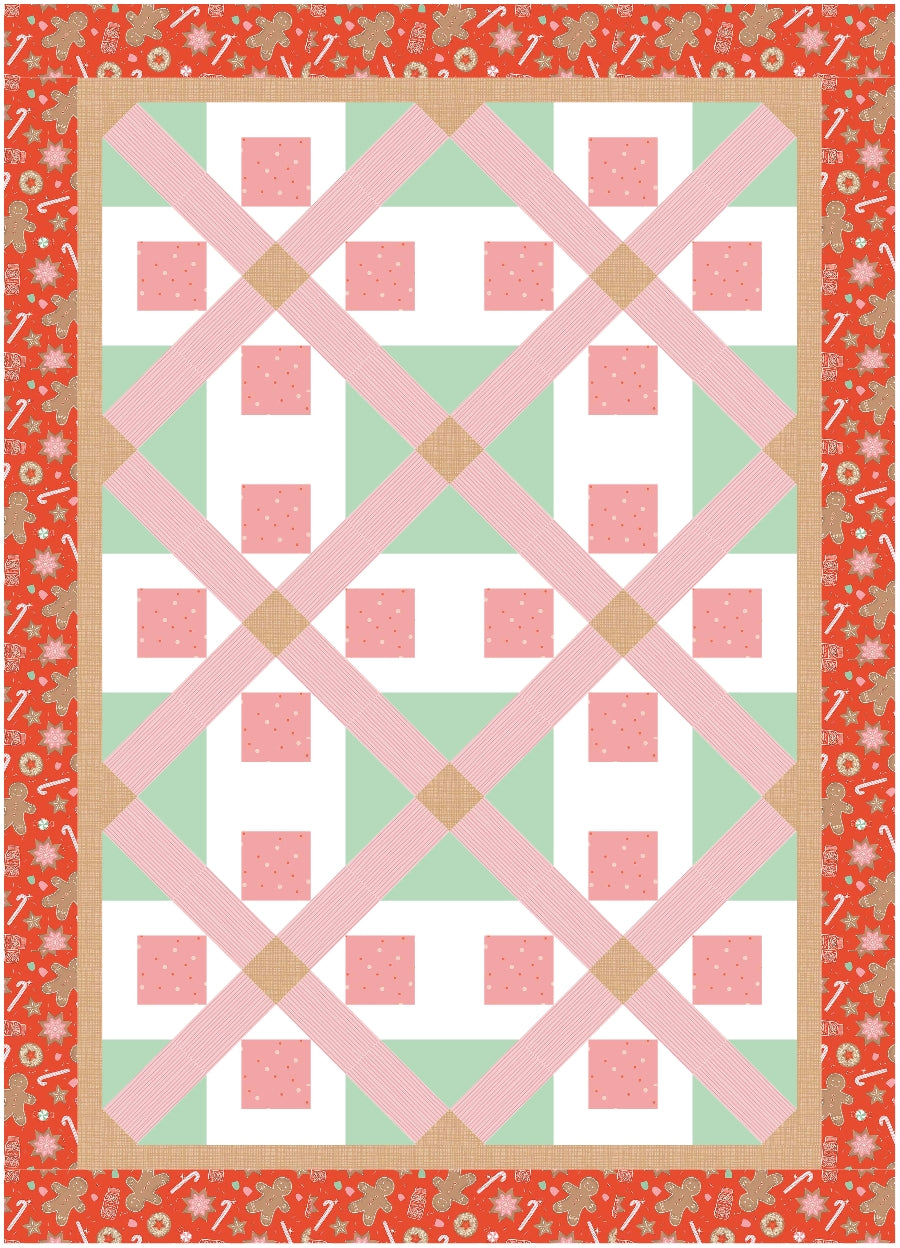 BL160 Eve Accuquilt friendly Quilt Pattern, rotary cutting instructions also included
