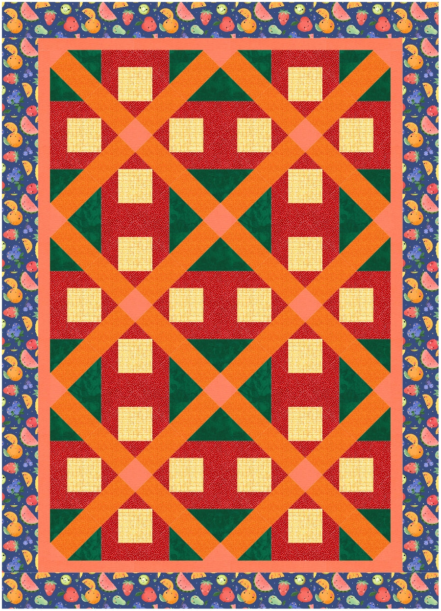 BL160 Eve Accuquilt friendly Quilt Pattern, rotary cutting instructions also included