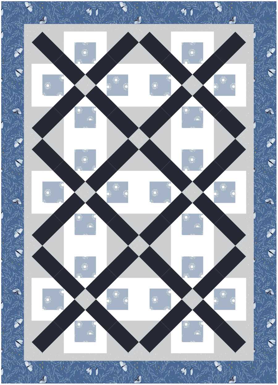 BL160 Eve Accuquilt friendly Quilt Pattern, rotary cutting instructions also included