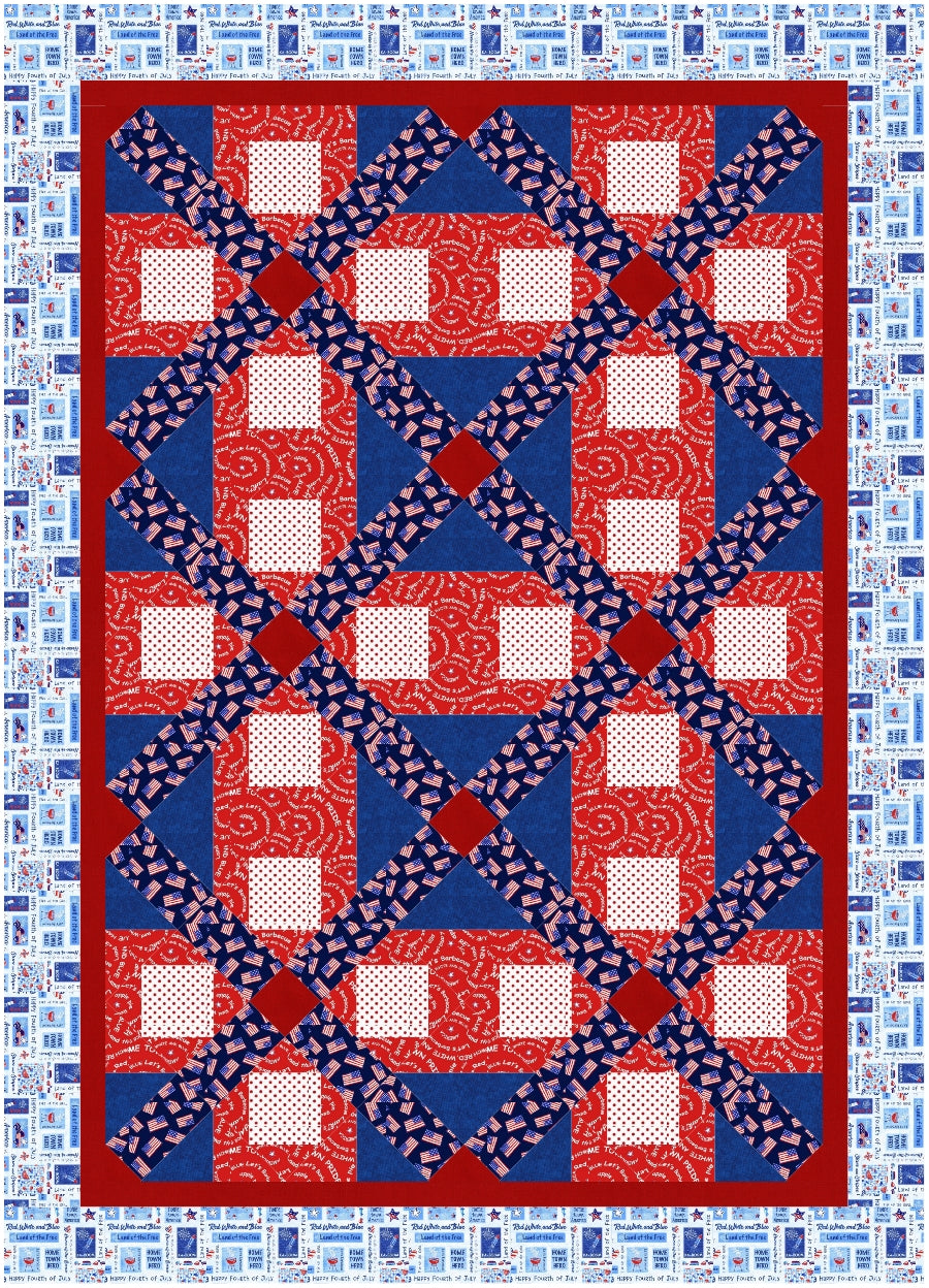 BL160 Eve Accuquilt friendly Quilt Pattern, rotary cutting instructions also included