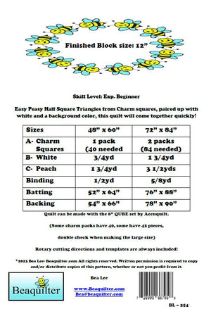 BL254 Fantasy Charm Pack 5" Quilt pattern Accuquilt  friendly rotary cutting include