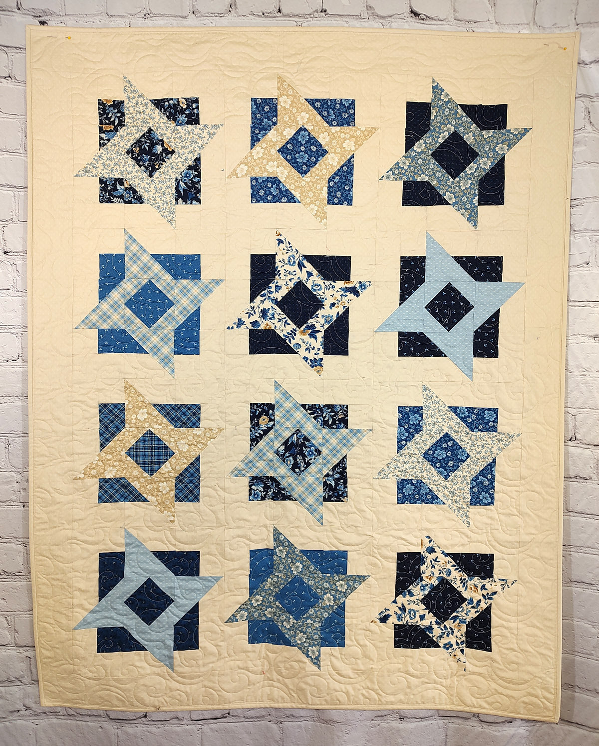 BL216 Fine China 10" squares Layer Cake Quilt pattern Accuquilt friendly templates and rotary cutting instructions always included