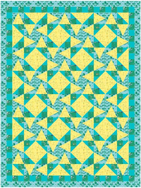 BL170 Florence Quilt Kit LARGE norahs garden