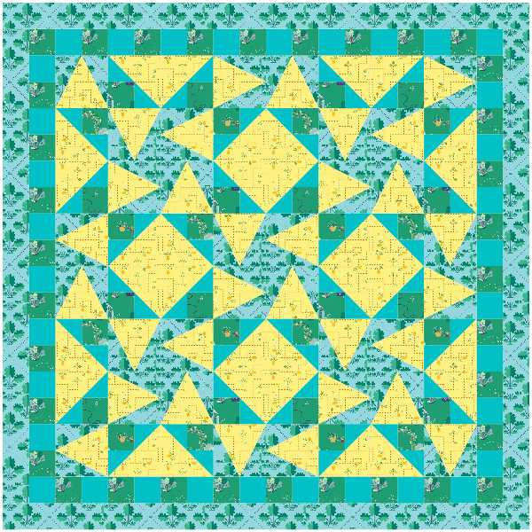 BL170 Florence Quilt Kit MEDIUM Norahs garden