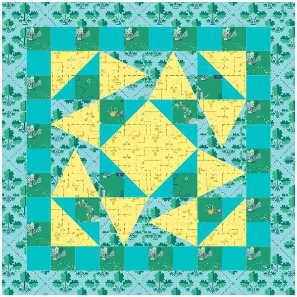 BL170 Florence Quilt Kit SMALL Norahs garden