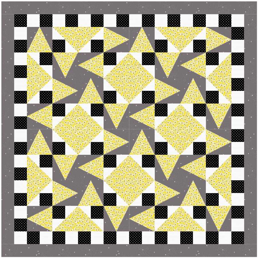 BL170 Florence Quilt Kit MEDIUM Sunflower