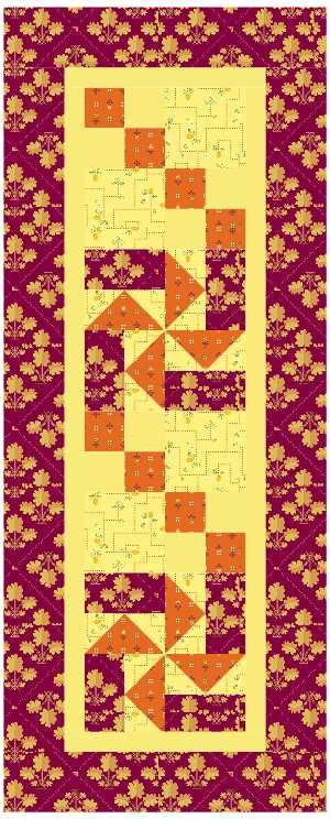 BL130 Flowing in the Breeze Quilt Kit SMALL Norahs garden