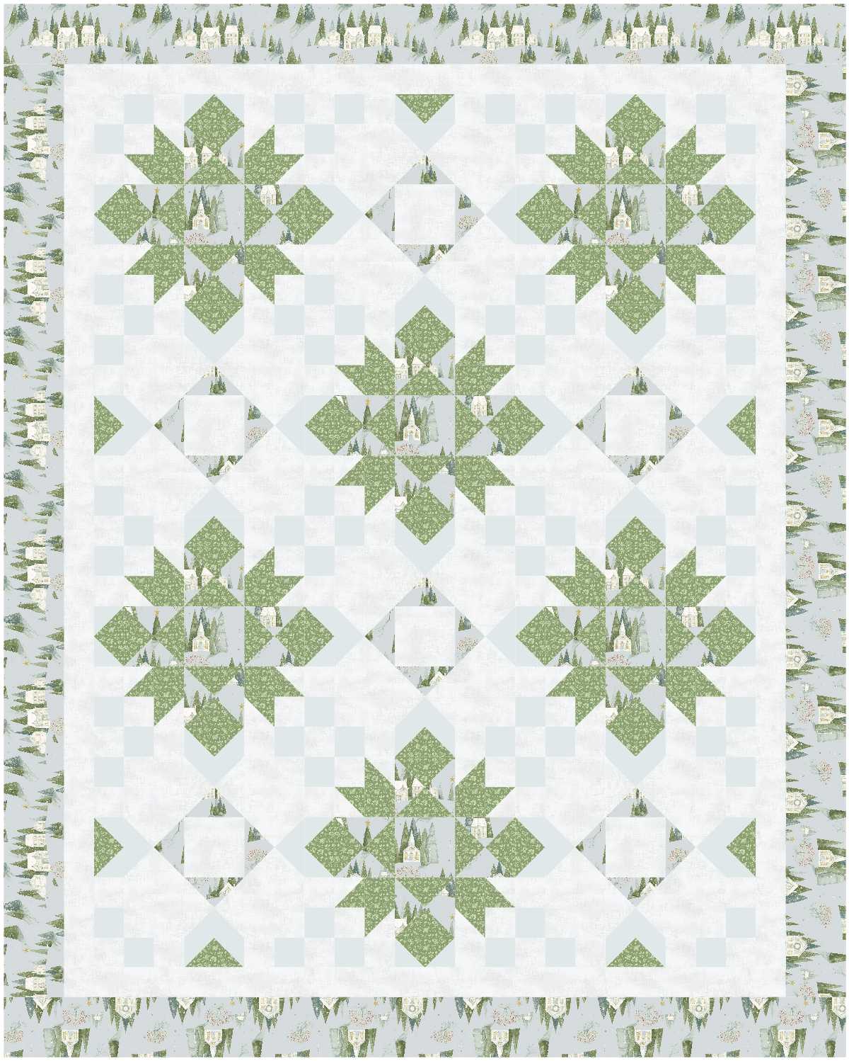 BL239 Flurries quilt fabric KIT