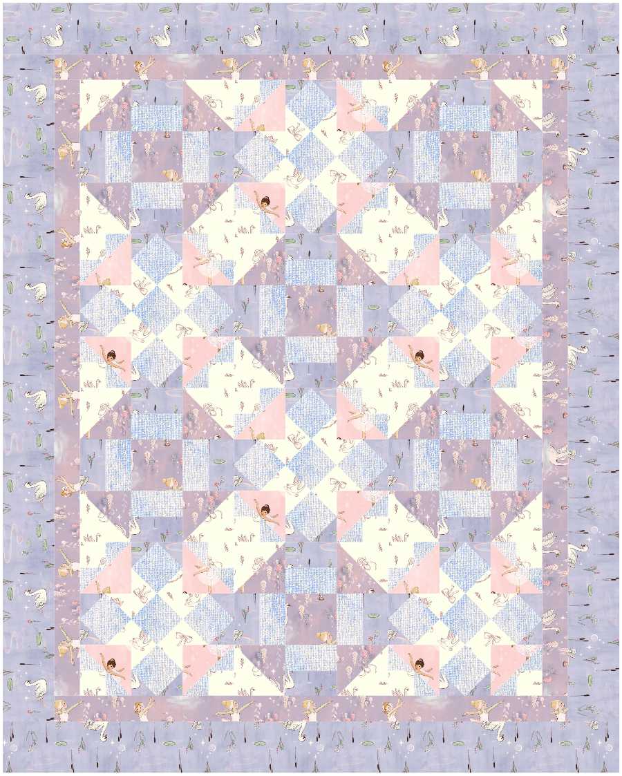 BL207 Flutterby Quilt pattern 2 sizes plus 10 more with other qube sizes