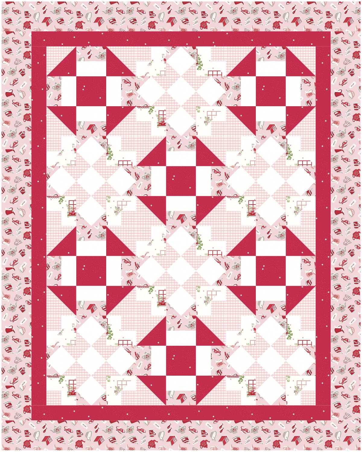 BL207 Flutterby Quilt Kit SMALL