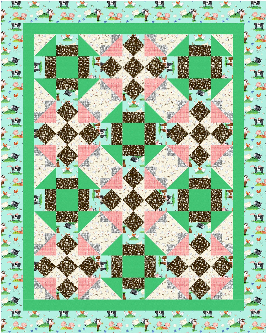 BL207 Flutterby Quilt pattern 2 sizes plus 10 more with other qube sizes
