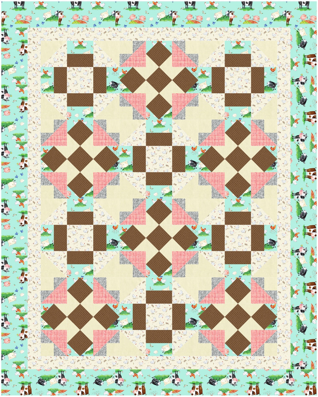 BL207 Flutterby Quilt pattern 2 sizes plus 10 more with other qube sizes