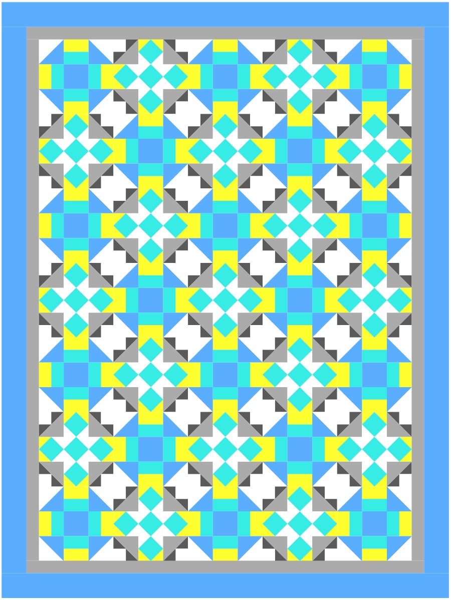 BL207 Flutterby Quilt pattern 2 sizes plus 10 more with other qube sizes