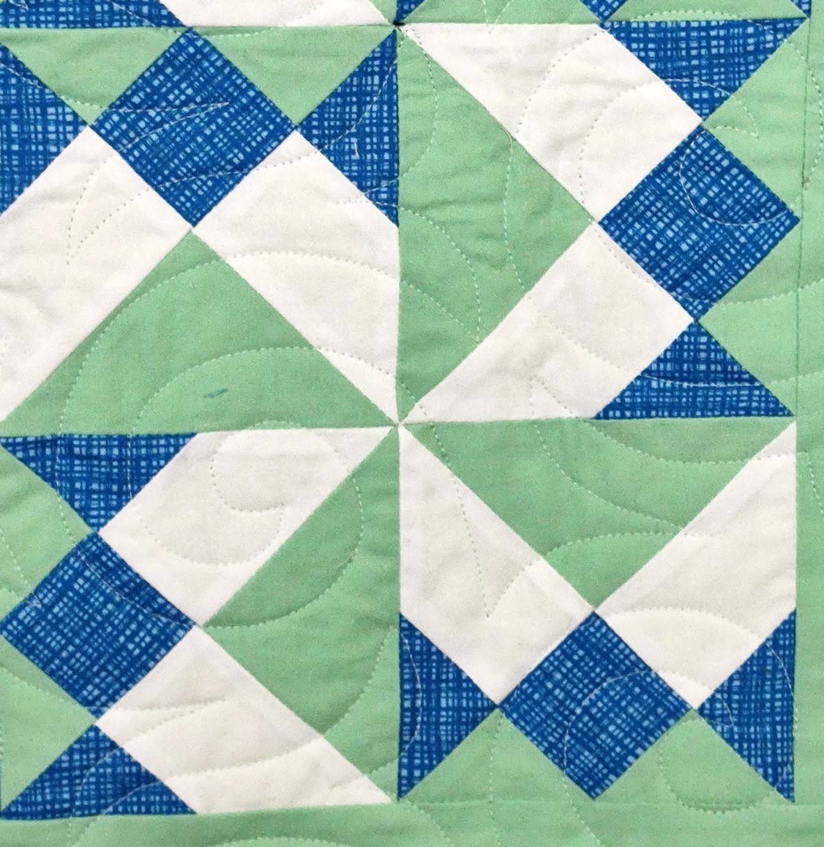 Flying Fish modern Baby Boy Quilt