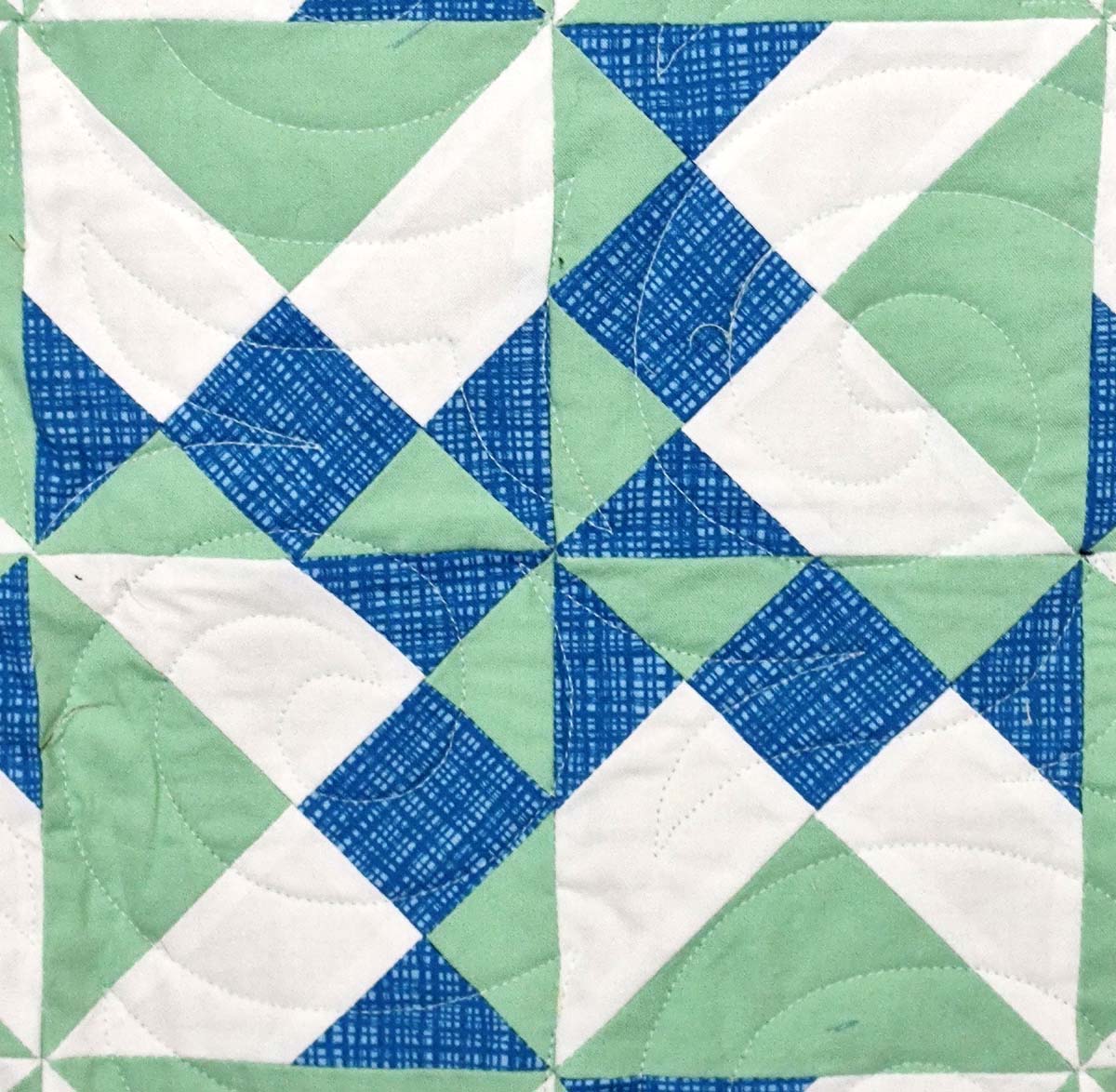 Flying Fish modern Baby Boy Quilt
