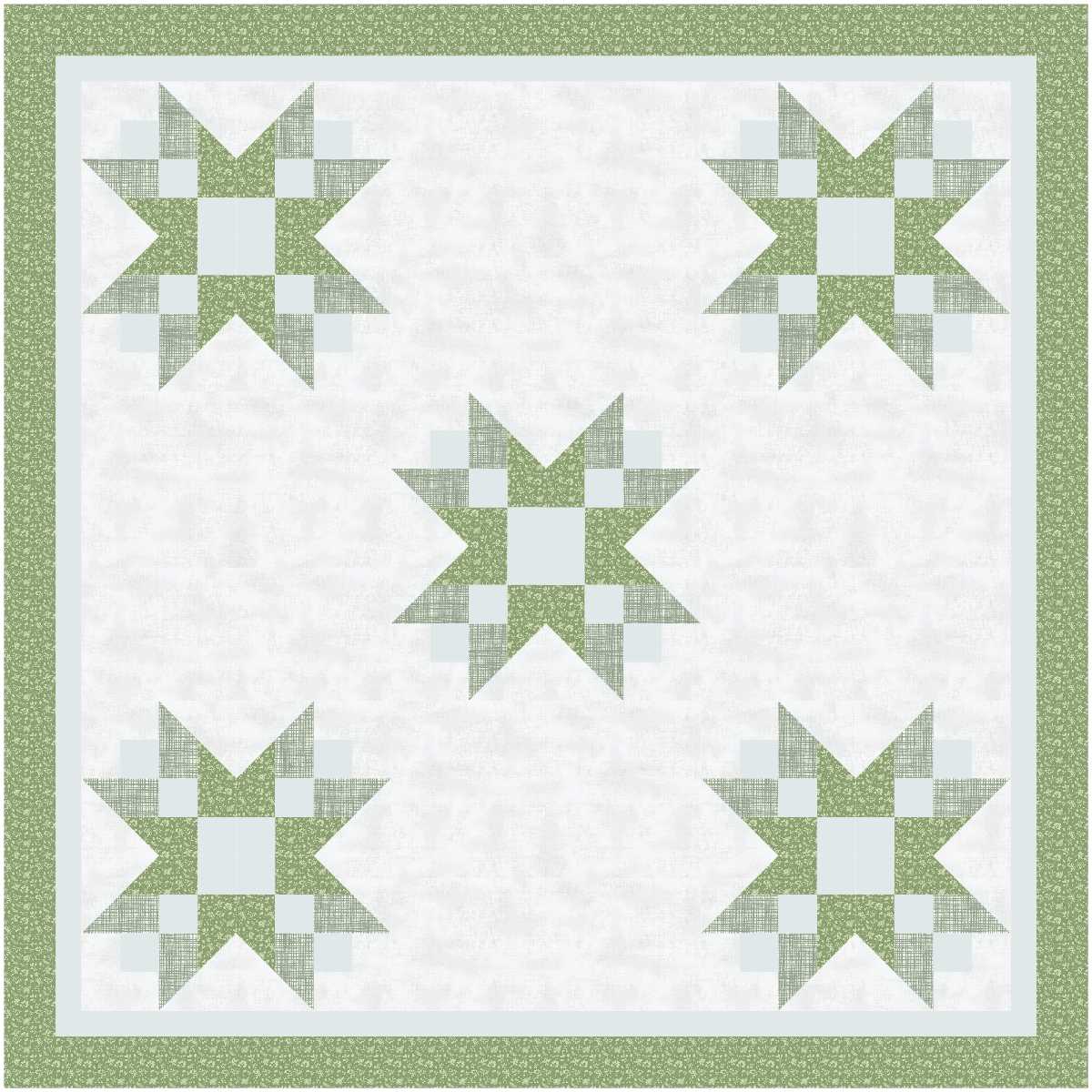 BL166 French Braid Quilt Fabric Kit SMALL