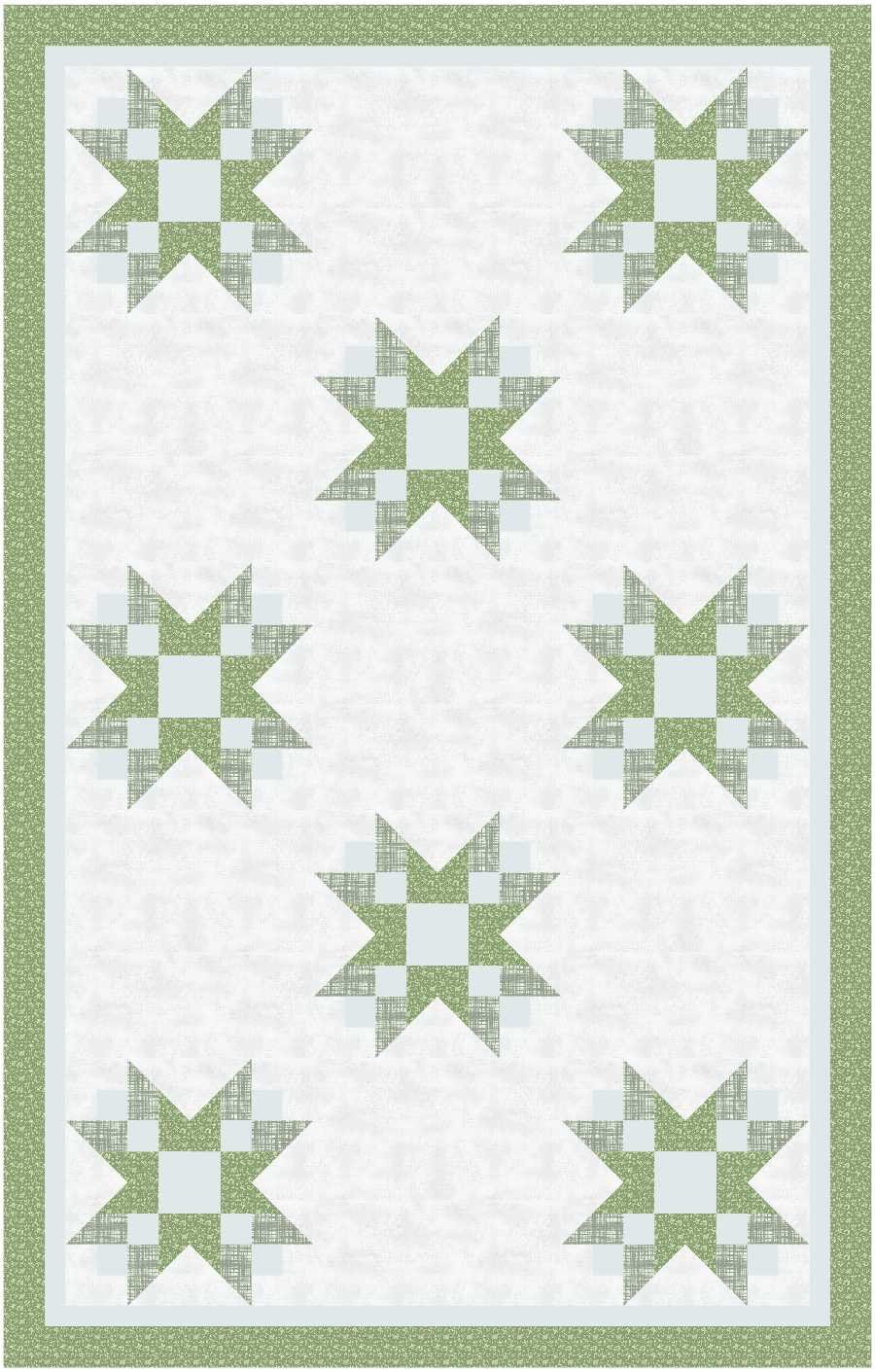 BL166 French Braid Quilt Fabric Kit LARGE