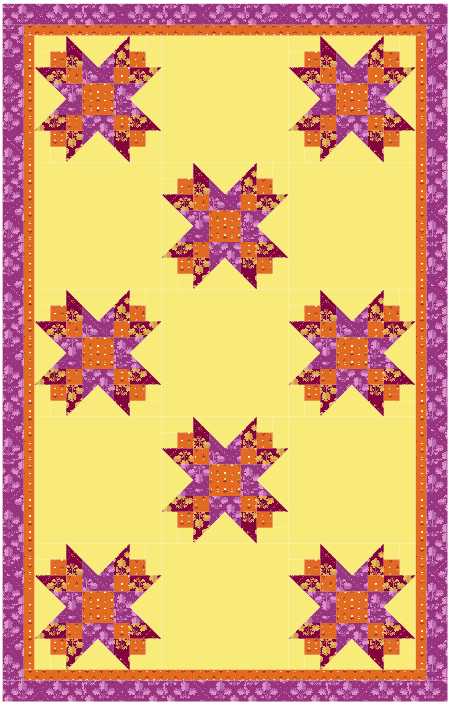 BL166 French Braid Quilt Kit L Norahs Garden