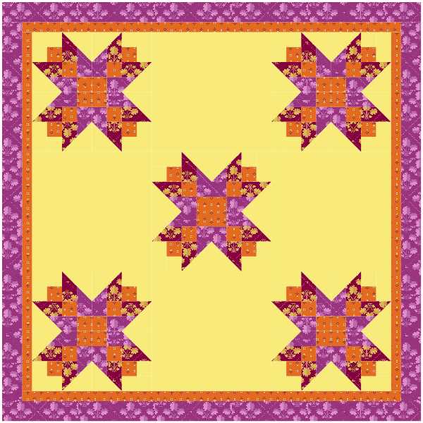 BL166 French Braid Quilt Kit S Norahs Garden