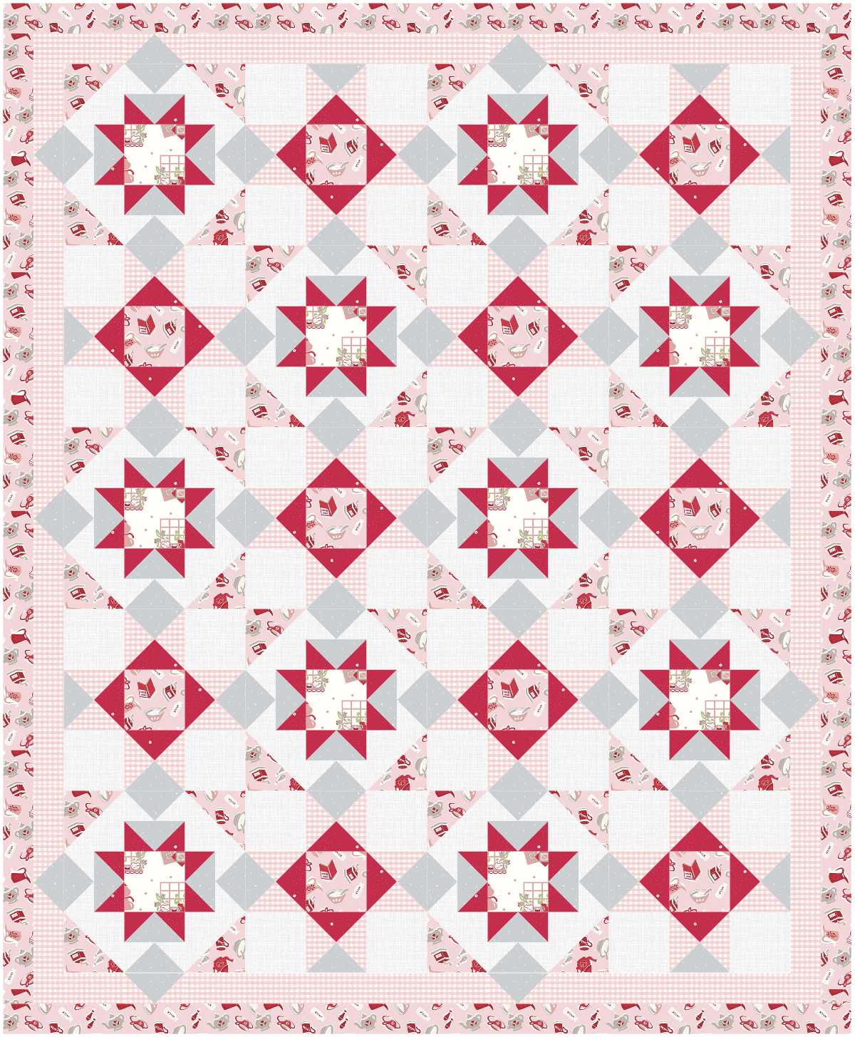 BL205 Frozen Pond Quilt Fabric Kit