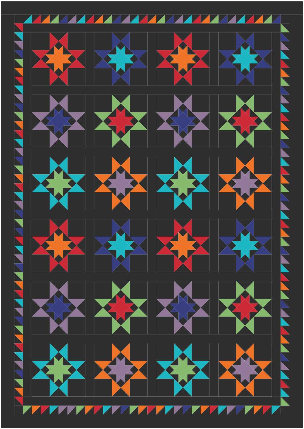 BL243 Fruit Basket quilt fabric kit LARGE