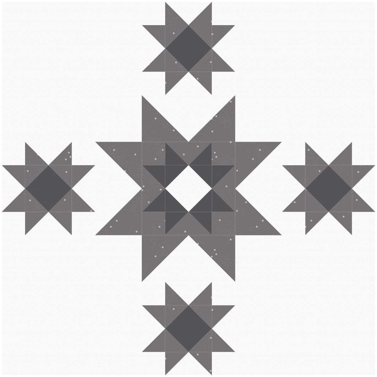 BL169 Full Moon Quilt Kit SMALL sunflower grey