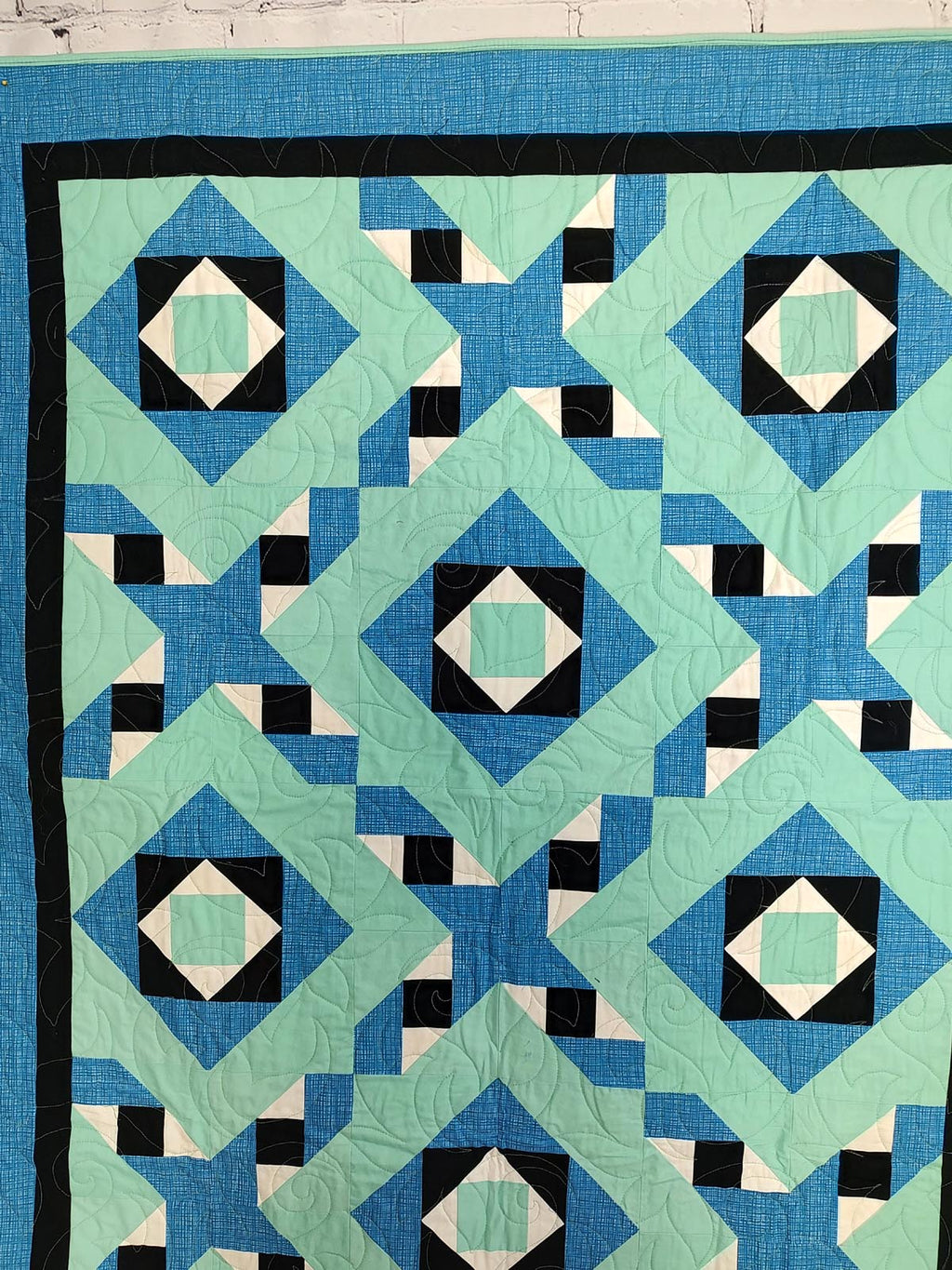 Garrett Modern baby lap quilt