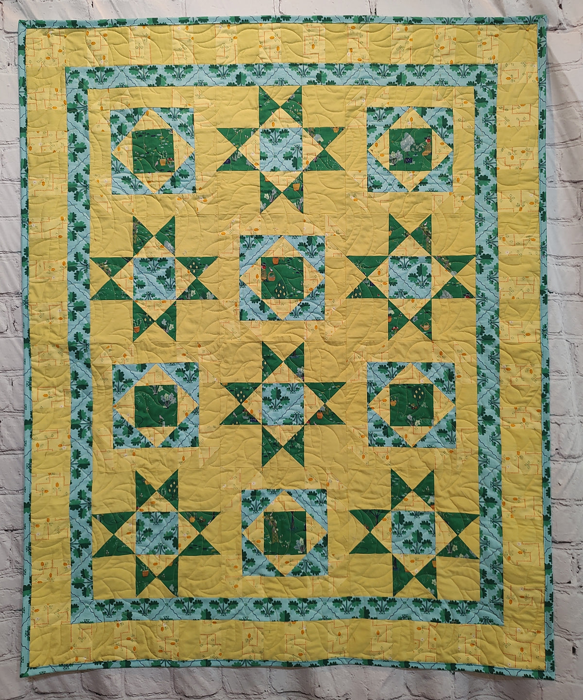 BL292 Orange you Glad Quilt Pattern 3 sizes Accuquilt friendly