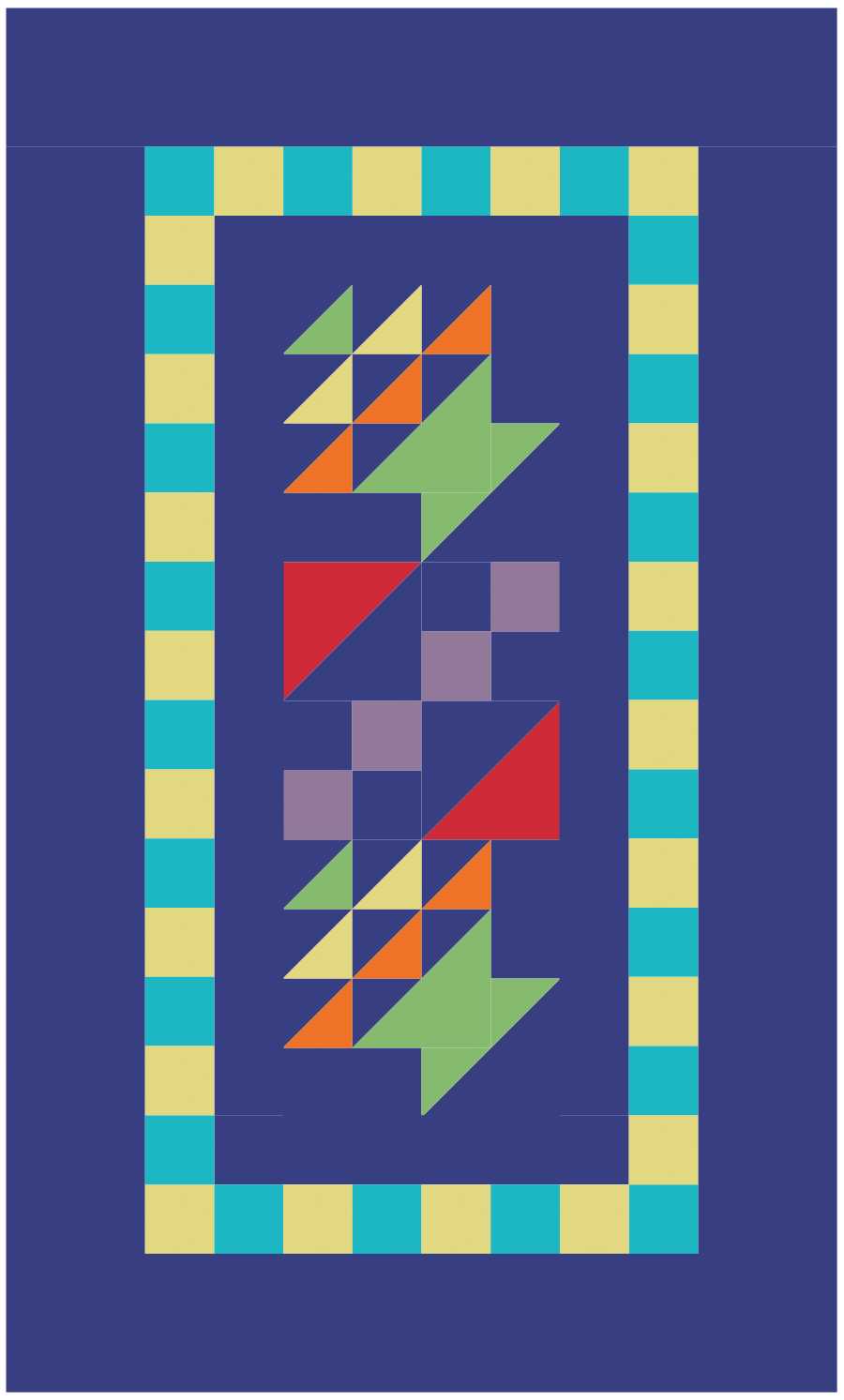 BL263 Hyacinths in baskets Quilt fabric KIT SMALL