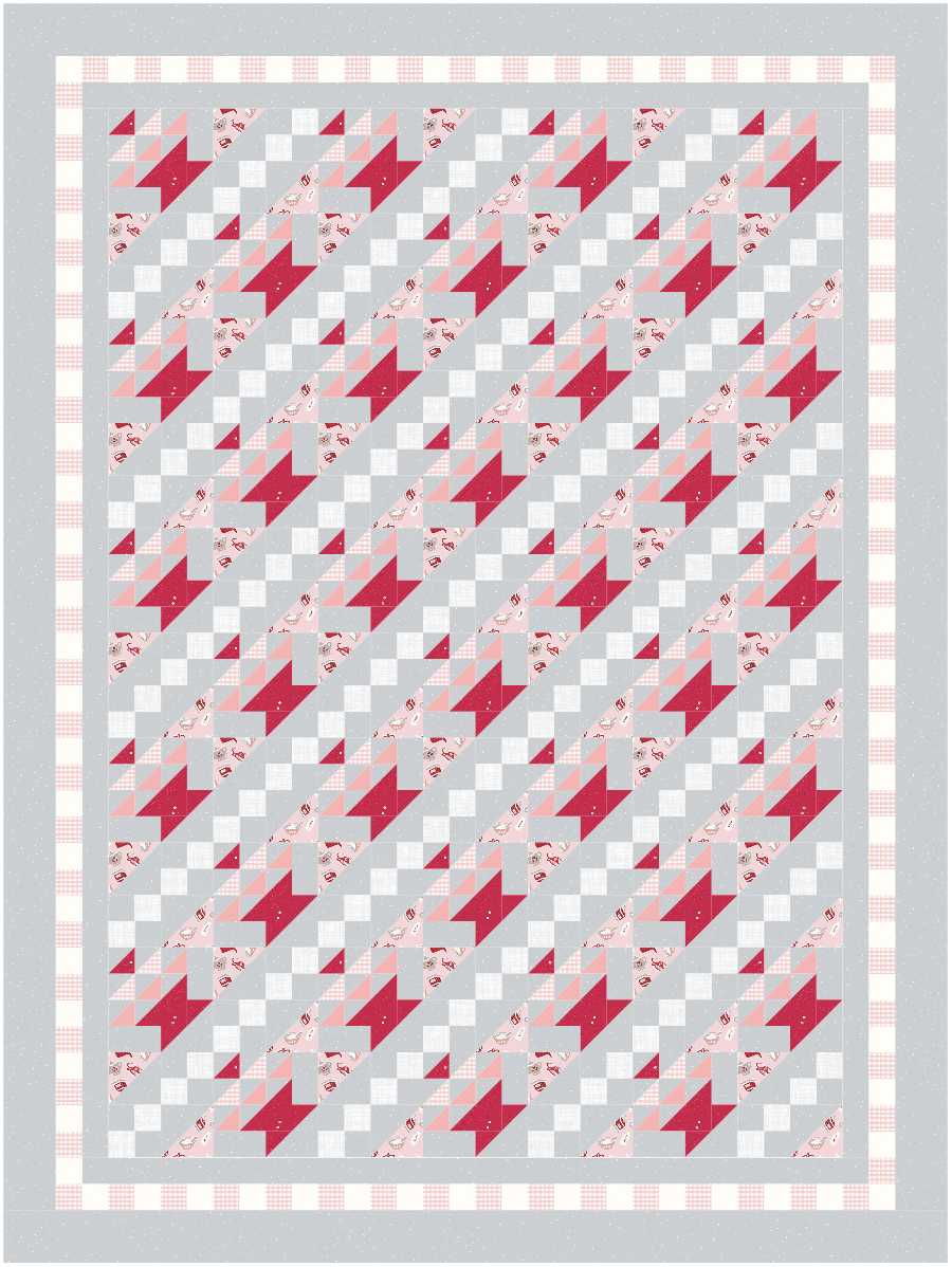 BL263 Hyacinths in baskets Quilt fabric KIT 3 sizes