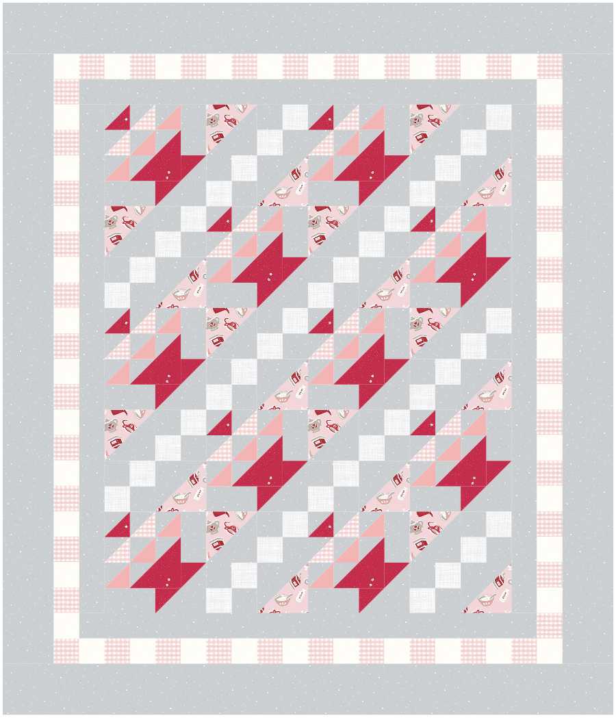 BL263 Hyacinths in baskets Quilt fabric KIT 3 sizes