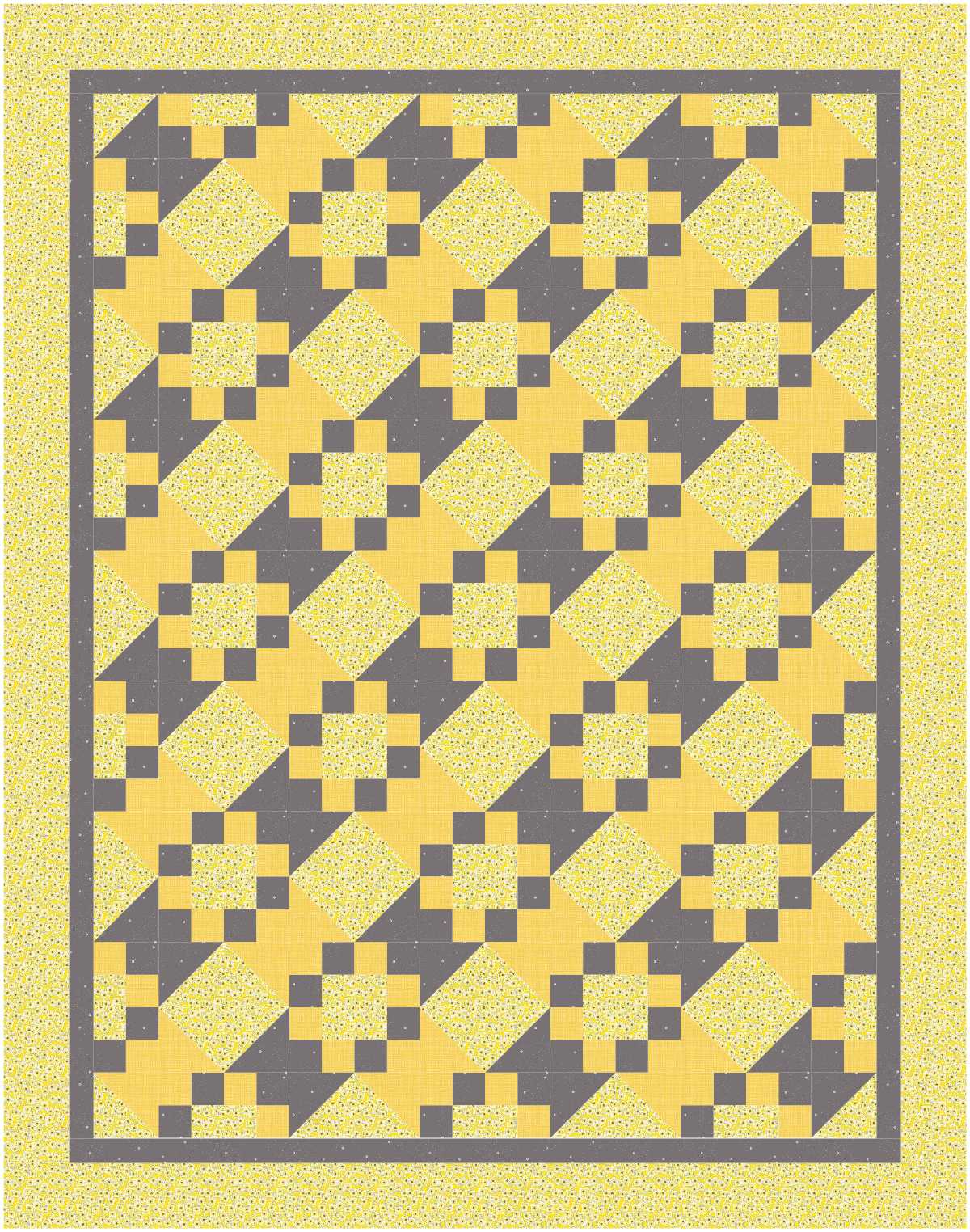 BL115 It's a compliment Quilt Kit MEDIUM sunflower