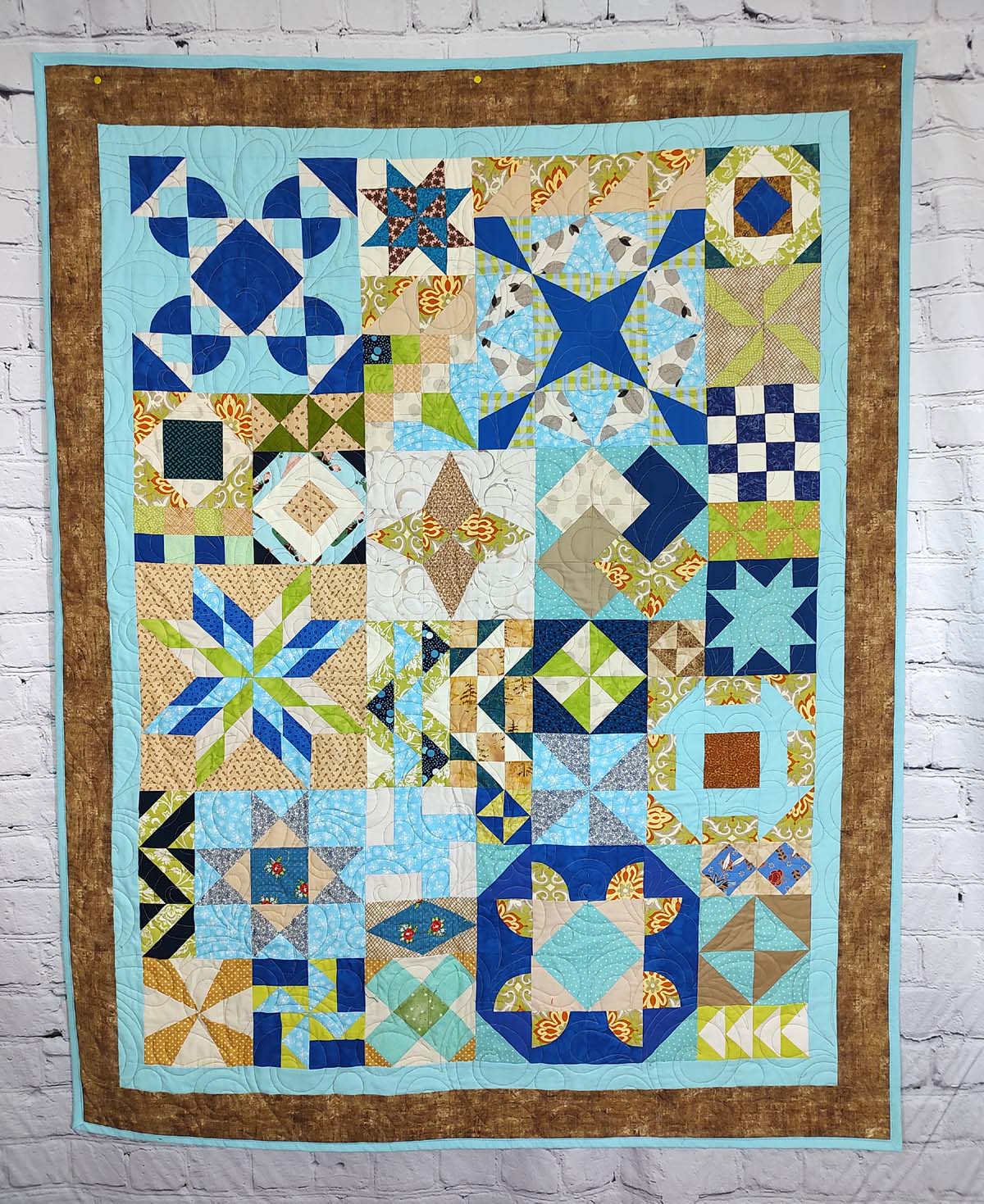 BL163 Jumbled Sampler Quilt Accuquilt friendly!
