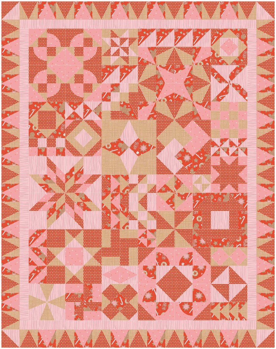 BL163 Jumbled Sampler Quilt Accuquilt friendly!