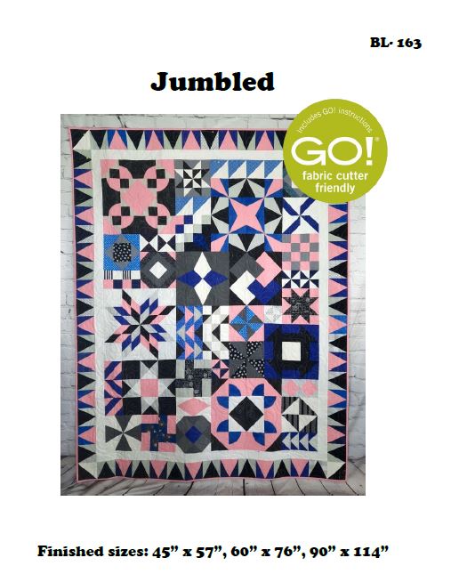 BL163 Jumbled Sampler Quilt Accuquilt friendly!