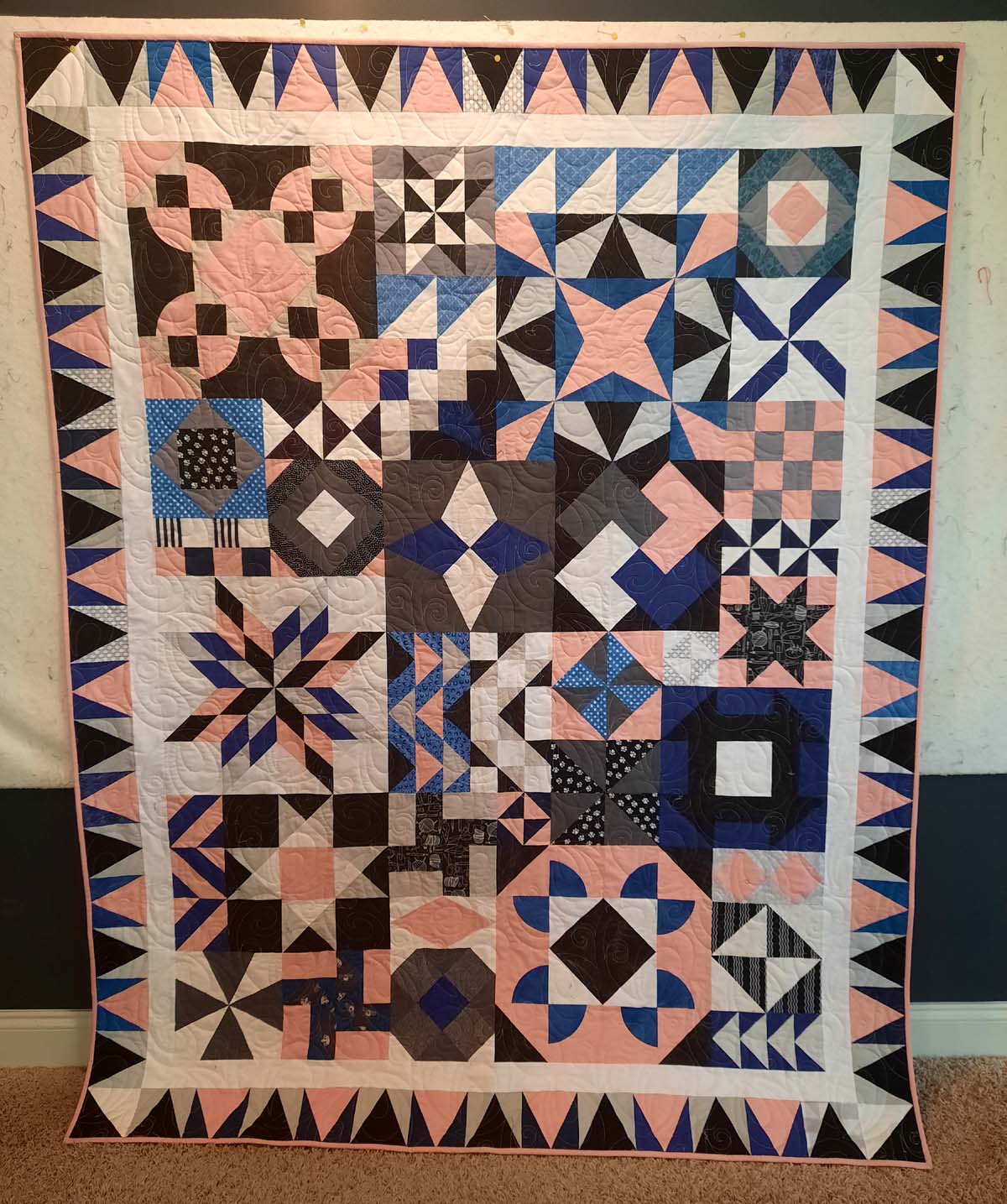 BL163 Jumbled Sampler Quilt Accuquilt friendly!