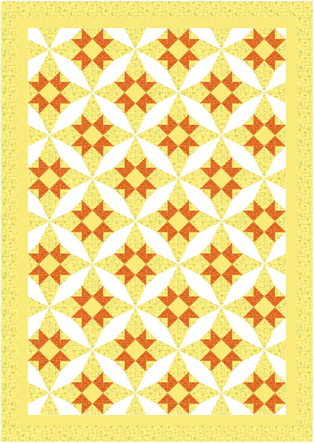 BL224 Kronk Quilt KIT LARGE Norahs Garden