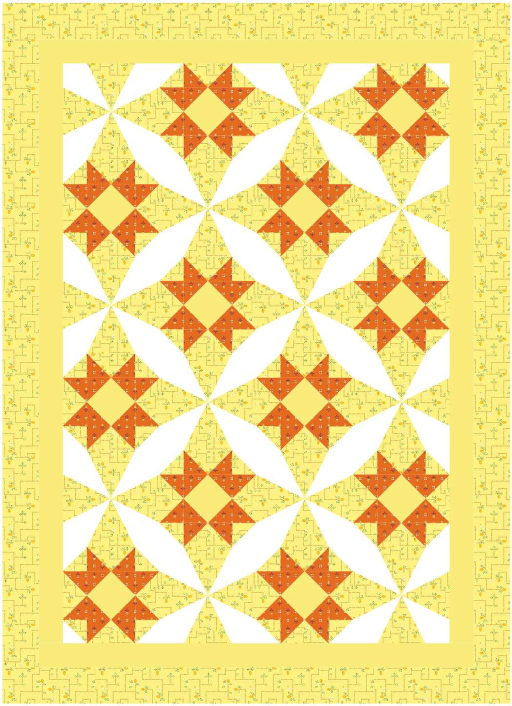 BL224 Kronk Quilt KIT MEDIUM Norahs Garden