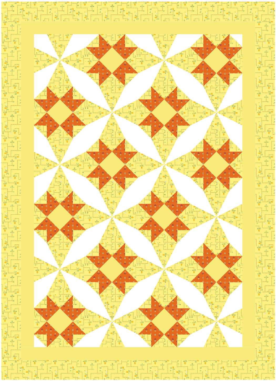 BL224 Kronk Quilt KIT MEDIUM Norahs Garden